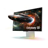 Samsung Odyssey 3D G90XF 27" 4K UHD gaming monitor Zilver, 2x HDMI, DisplayPort, 2x USB-A, USB-B, 165 Hz