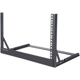 SilverStone 19" 6U open-frame desktop rack bevestiging Zwart