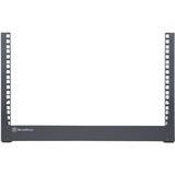 SilverStone 19" 6U open-frame desktop rack bevestiging Zwart