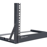 SilverStone 19" 6U open-frame desktop rack bevestiging Zwart