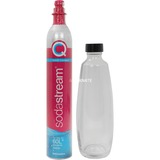 SodaStream Quick Connect CO2-reservecilinder CQC + glazen fles bruiswatertoestel Pink