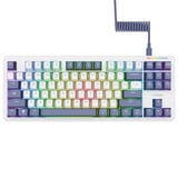 Trust GXT 872 Xyra Mechanisch TKL-gamingtoetsenbord, gaming toetsenbord Wit, US lay-out, Leobog Seiya, 80% (TKL), RGB, hot swap