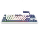 Trust GXT 872 Xyra Mechanisch TKL-gamingtoetsenbord, gaming toetsenbord Wit, US lay-out, Leobog Seiya, 80% (TKL), RGB, hot swap