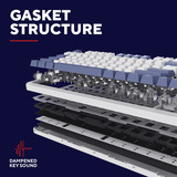 Trust GXT 872 Xyra Mechanisch TKL-gamingtoetsenbord, gaming toetsenbord Wit, US lay-out, Leobog Seiya, 80% (TKL), RGB, hot swap