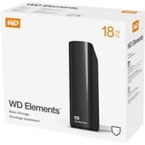 WD Elements Desktop, 18 TB externe harde schijf Zwart, WDBWLG0180HBK-EESN, Micro-USB-B 3.2 (5 Gbit/s)
