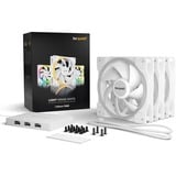 be quiet! Light Wings White 120 mm PWM Triple Pack case fan Wit, 3 stuks, incl. ARGB-Hub, 4-pin PWM fan-connector