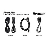 iiyama ProLite LH4375UHS-B2AG 42.5" 4K Ultra HD Public Display Zwart (mat), 3x HDMI | 1x DisplayPort | LAN | WiFi | 24/7