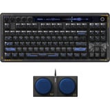 8BitDo Retro 87 Mechanical Keyboard - Mecha BREAK, gaming toetsenbord Zwart/blauw, US lay-out, Kailh Box Jellyfish Pro Glaze, TKL, ABS keycaps, Hot-swap, Bluetooth LE 5.0, Wireless 2.4GHz, USB