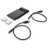 ACT Connectivity 2.5" SATA hard drive behuizing externe behuizing Zwart, USB-C 3.2 (10 Gbit/s)