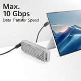 ACT Connectivity USB 3.2 USB-C (omhoog/omlaag haaks) naar USB-C (omhoog/omlaag haaks) kabel Zwart, 10 Gbit/s, 60W, 1 meter