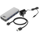 ACT Connectivity USB Hub 3.2 met 4 USB-A poorten usb-hub Grijs