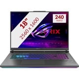 ASUS ROG Strix 18 G814JI-N6079W 18"  gaming laptop Grijs | i9-13980HX | RTX 4070 | 16 GB | 1 TB SSD | 2.5 Gb-LAN