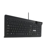 ASUS Smart Card Keyboard KU100, toetsenbord Zwart, US lay-out