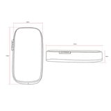 Arozzi Memory Foam Armrest Pads polssteun Zwart