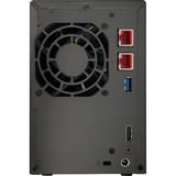 Asustor Lockerstor 2 incl. 2x WD Red Plus 4 TB harde schijf nas Zwart, 2x LAN, HDMI, USB