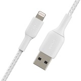 Belkin BOOSTCHARGE Lightning naar USB-A kabel Wit, 1 m