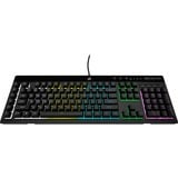 Corsair K55 RGB PRO, gaming toetsenbord Zwart, US lay-out, Membraan, RGB leds