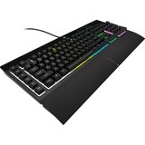 Corsair  K55 RGB PRO Gaming toetsenbord Zwart, US lay-out, Membraam, RGB-leds