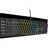 Corsair  K55 RGB PRO Gaming toetsenbord Zwart, US lay-out, Membraan, RGB-leds