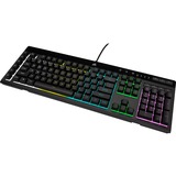 Corsair  K55 RGB PRO Gaming toetsenbord Zwart, US lay-out, Membraam, RGB-leds