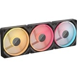 Corsair iCUE LINK LX120-R RGB Reverse Starterskit case fan Zwart, 3 stuks, 4-pin PWM