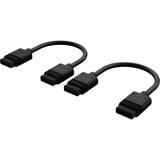 Corsair iCUE LINK kabel Zwart, 0,1 meter, 2 stuks