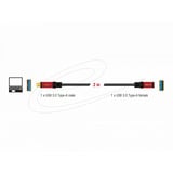 DeLOCK  verlengkabel Zwart/rood