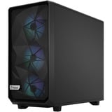 Fractal Design Meshify 2 RGB Black TG Light Tint midi tower behuizing Zwart | 3x USB-A | Window