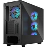 Fractal Design Meshify 2 RGB Black TG Light Tint midi tower behuizing Zwart | 2x USB-A | 1x USB-C | Window