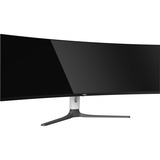 HKC GS49UK Super Ultrawide OLED Gaming Monitor 49" curved Zwart/wit, 1x DisplayPort, 2x HDMI, 2x USB-A, 240 Hz