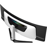 HKC GS49UK Super Ultrawide OLED Gaming Monitor 49" curved  Zwart/wit, 2x HDMI, DisplayPort, USB-C, USB-A, 240Hz