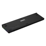 Hator Skyfall Pro Wireless RGB mechanisch gaming toetsenbord Zwart, US lay-out (QWERTY), HATOR Aurum Vanilla Silent, 100%, RGB, Double-shot PBT, Hot-swap, 2.4GHz / Bluetooth / USB-C