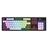 Hator Skyfall Pro Wireless, gaming toetsenbord Zwart, US lay-out, HATOR Aurum Vanilla Silent, RGB, Double-shot PBT, Hot-swap, 2.4GHz / Bluetooth / USB-C