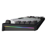Hator Skyfall Pro Wireless, gaming toetsenbord Zwart, US lay-out, HATOR Aurum Vanilla Silent, RGB, Double-shot PBT, Hot-swap, 2.4GHz / Bluetooth / USB-C