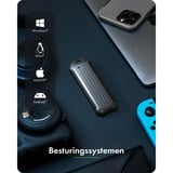 ICY BOX IB-1827MCP-C31 externe behuizing Zwart, USB-C 3.2 (10 Gbit/s)