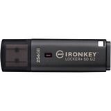 Kingston IronKey Locker+ 50 G2 USB Flash Drive 256 GB usb-stick Antraciet, USB-A 3.2 Gen 1