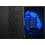 Lenovo ThinkPad P16s Gen 3 (21KS000GMH) 16"  laptop Zwart | Core Ultra 7 155H | RTX 500 | 32 GB | 1 TB SSD | Touch