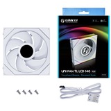 Lian Li UNI FAN TL-LCD140 White Single Pack case fan Wit