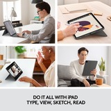 Logitech Combo Touch for iPad Pro 12.9-inch (5th generation), toetsenbord Grijs, EU lay-out (QWERTY)