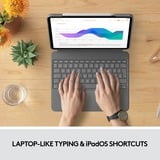 Logitech Combo Touch for iPad Pro 12.9-inch (5th generation), toetsenbord Grijs, EU lay-out (QWERTY)