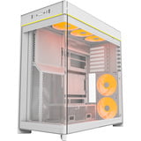 Montech HS01 PRO midi tower behuizing Wit | 2x USB-A | 1x USB-C | RGB | Window