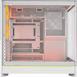Montech HS01 PRO midi tower behuizing Wit | 2x USB-A | 1x USB-C | RGB | Window