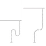 Neomounts ADS06-130WH Kabelgeleider - schroefbevestiging - universeel kabelgeleiding Wit