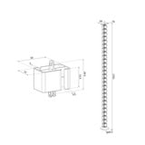 Neomounts ADS06-130WH Kabelgeleider - schroefbevestiging - universeel kabelgeleiding Wit