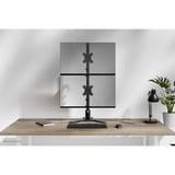 Neomounts DS45-600BL2V Monitorstandaard voor twee schermen 10-32" monitorarm Zwart