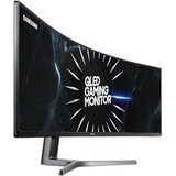 SAMSUNG QLED LC49RG90SSPXEN  49" Curved UltraWide gaming monitor Zwart, 2x DisplayPort, HDMI, 4x USB-A 3.2