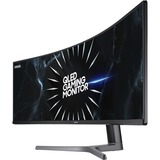 SAMSUNG QLED LC49RG90SSPXEN  49" Curved UltraWide gaming monitor Zwart, 2x DisplayPort, HDMI, 4x USB-A 3.2