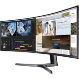 SAMSUNG QLED LC49RG90SSPXEN  49" Curved UltraWide gaming monitor Zwart, 2x DisplayPort, HDMI, 4x USB-A 3.2