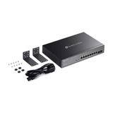 TP-Link Omada SG2210MP JetStream 10-poorts Gigabit Smart-switch Zwart, 8x PoE+, 2x Gigabit SFP
