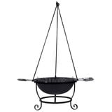 The Windmill Kampvuurset houtbarbecue Zwart